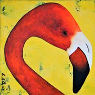 Paint On Wood - Flamingo  (2)